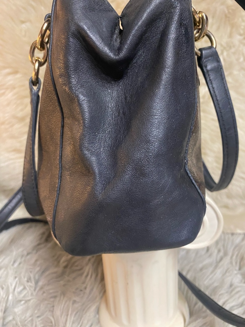 Coach Signature Mini Bennett Satchel Brown Black Gold Hardware Crossbody - Picture 5 of 16